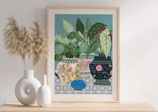 Botanical Boho Prints for the Home, Cottage Core Decor, Beautiful Vibrant House Plant Prints